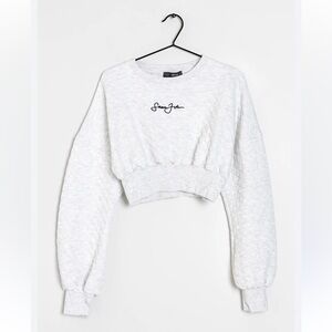 Sean Jean X Missguided Limited Edition Quilted Crop Sweater Size 0